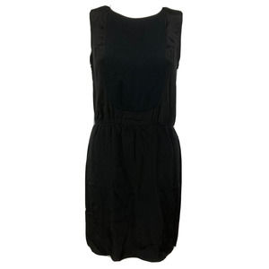 Tibi Dress‎ Womens Sz 2 Silk Blouson Little Black Classic Cocktail Lightweight